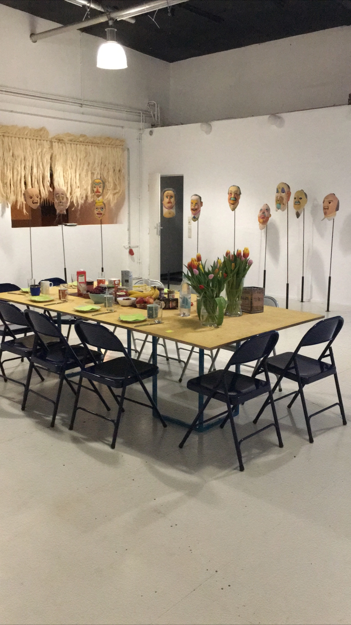 Frühstückstafel für einen Workshop